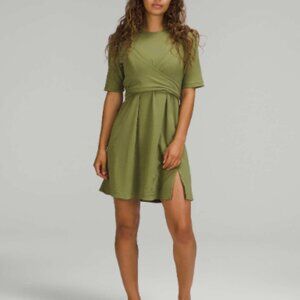 lululemon Cotton Wrap-Front T-Shirt Dress
